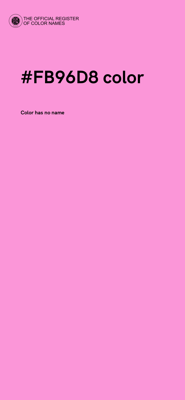 #FB96D8 color image
