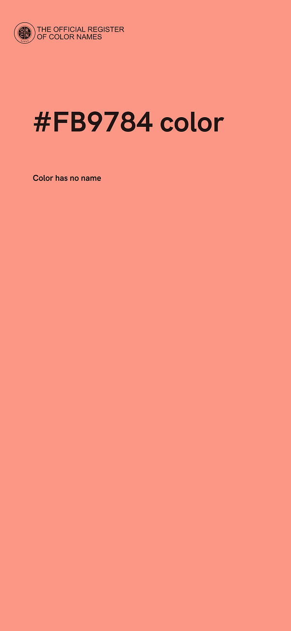 #FB9784 color image