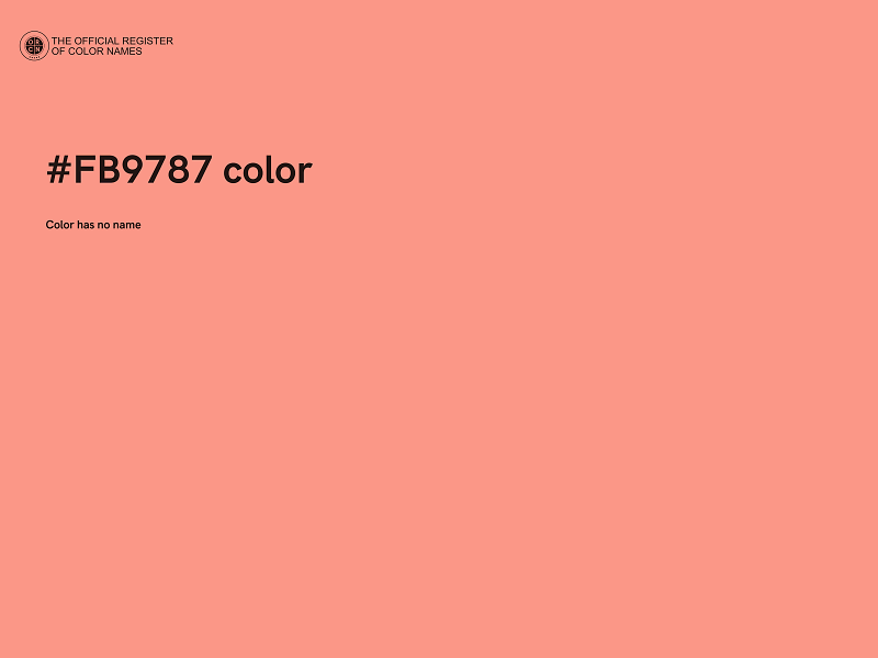 #FB9787 color image