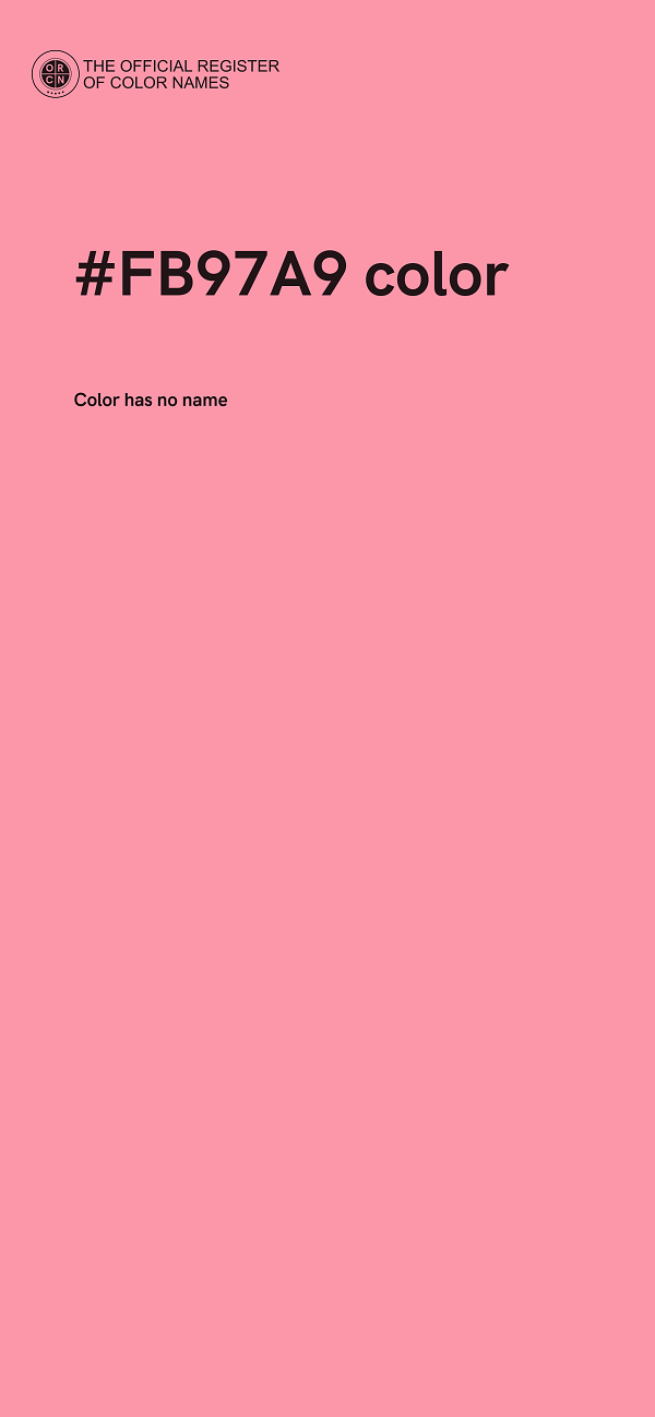 #FB97A9 color image