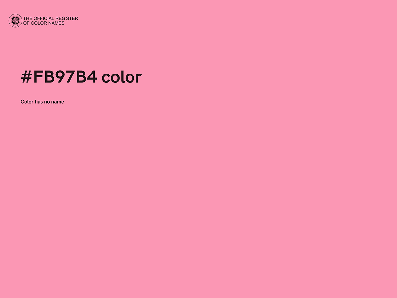 #FB97B4 color image