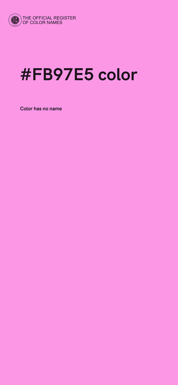 #FB97E5 color image