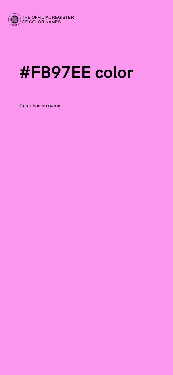 #FB97EE color image