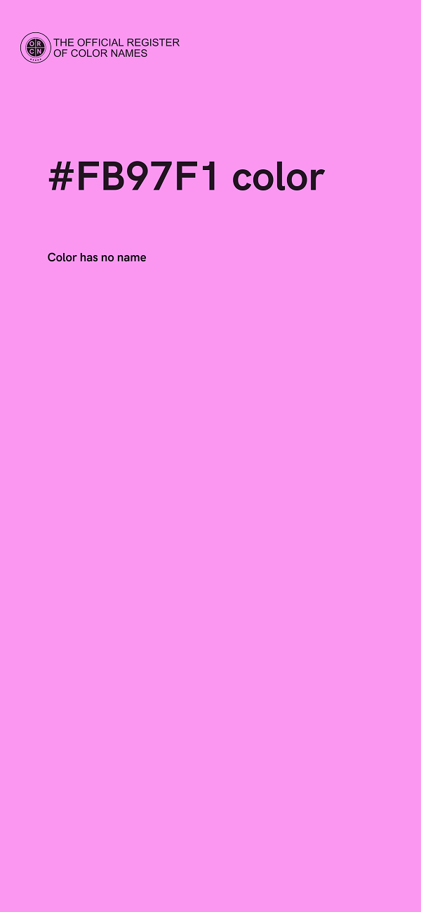 #FB97F1 color image