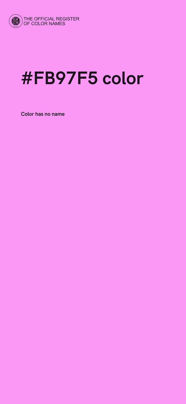 #FB97F5 color image