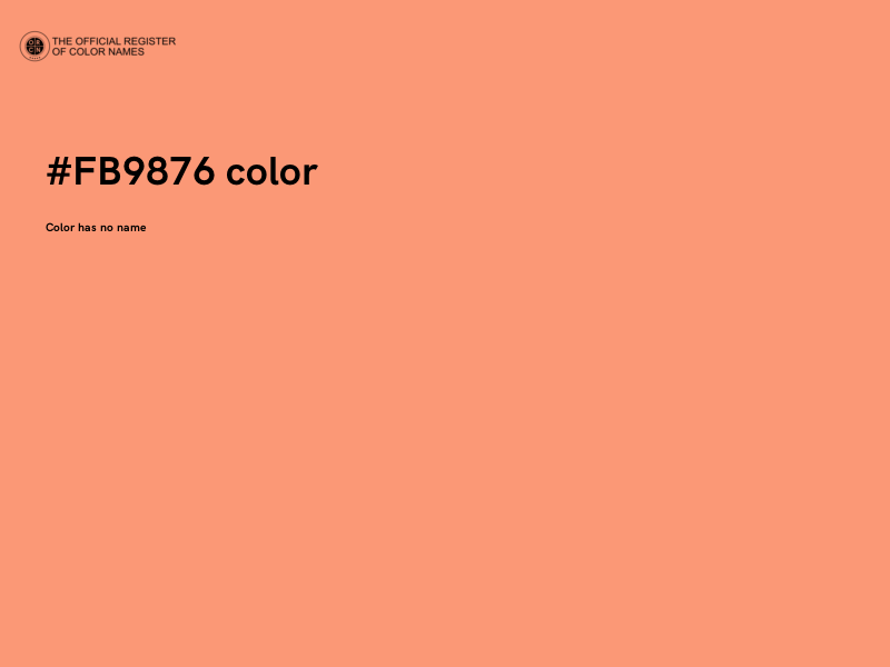 #FB9876 color image
