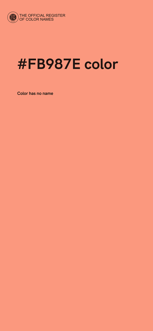 #FB987E color image