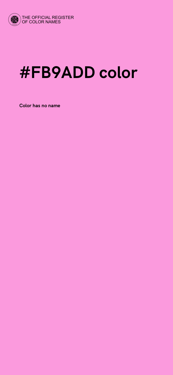 #FB9ADD color image