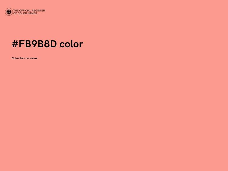 #FB9B8D color image
