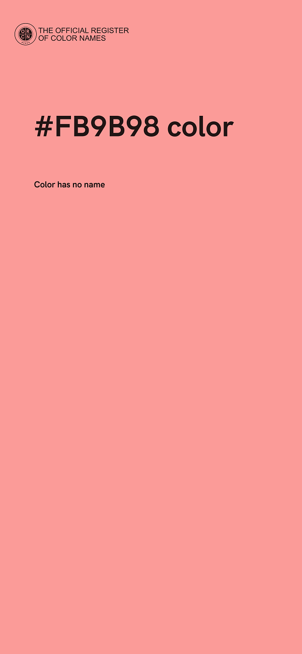 #FB9B98 color image