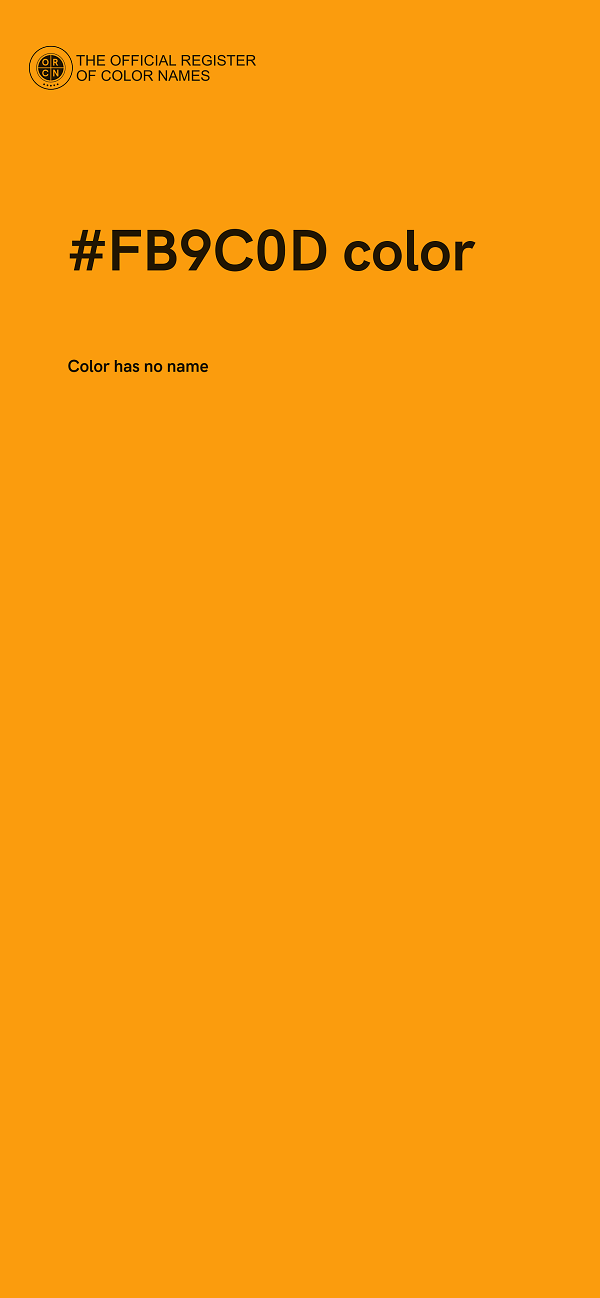 #FB9C0D color image