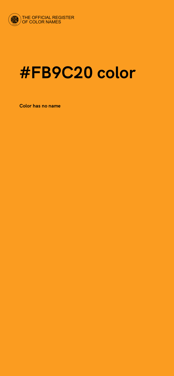 #FB9C20 color image