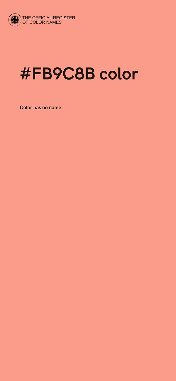#FB9C8B color image