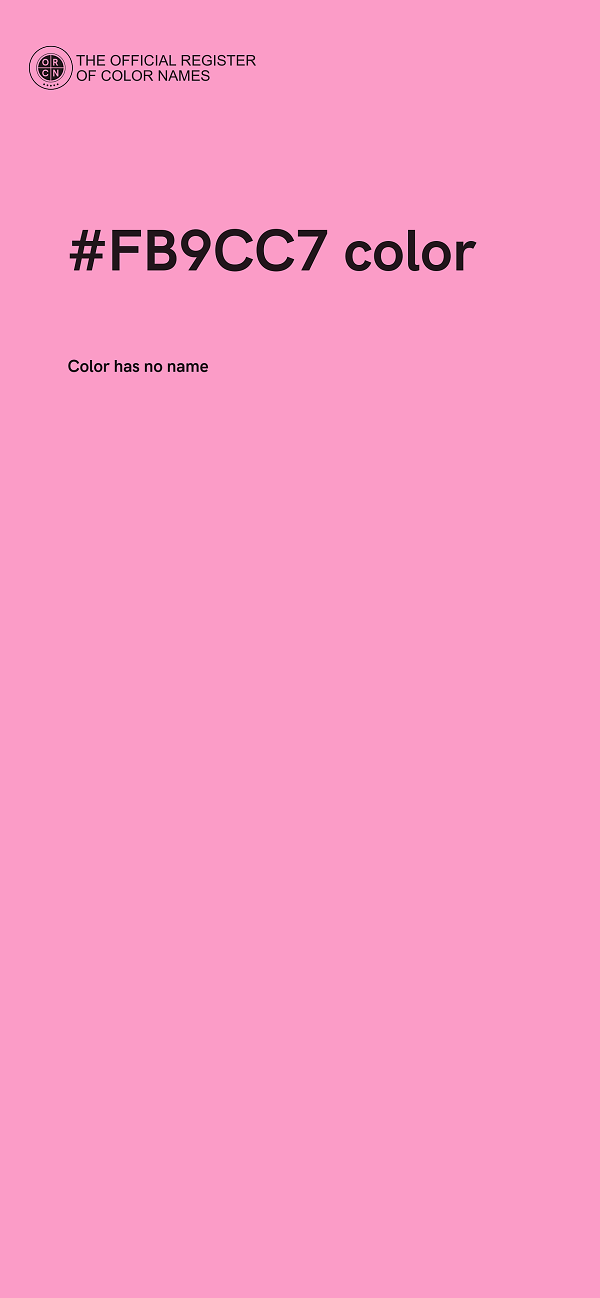 #FB9CC7 color image