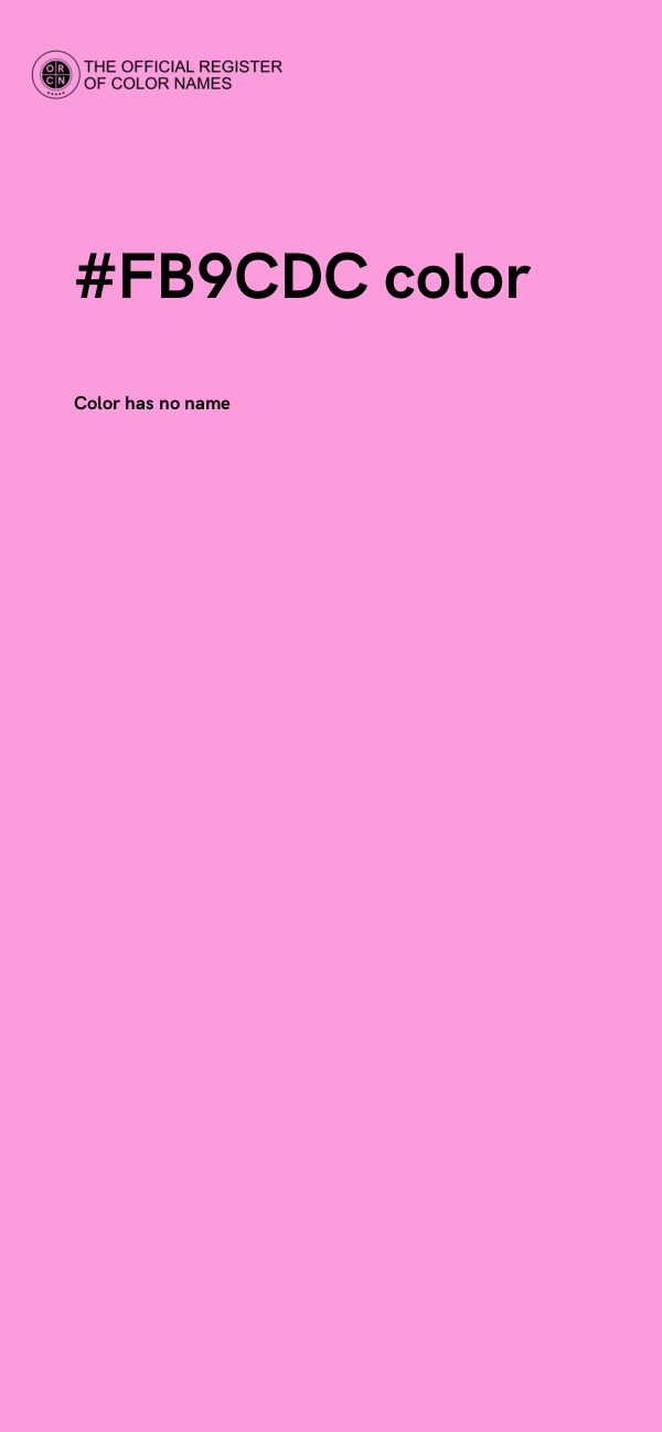 #FB9CDC color image
