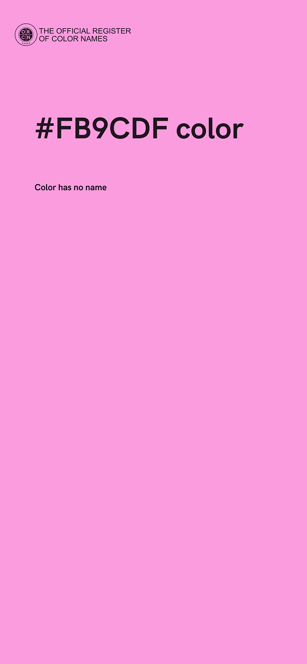 #FB9CDF color image