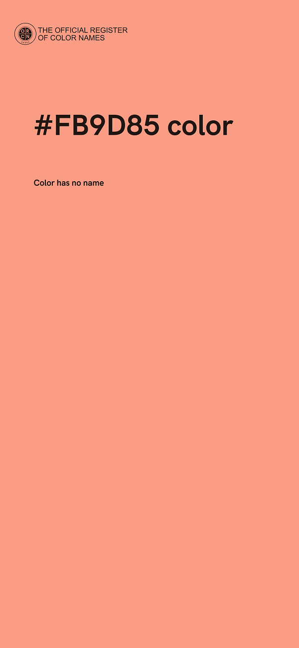 #FB9D85 color image
