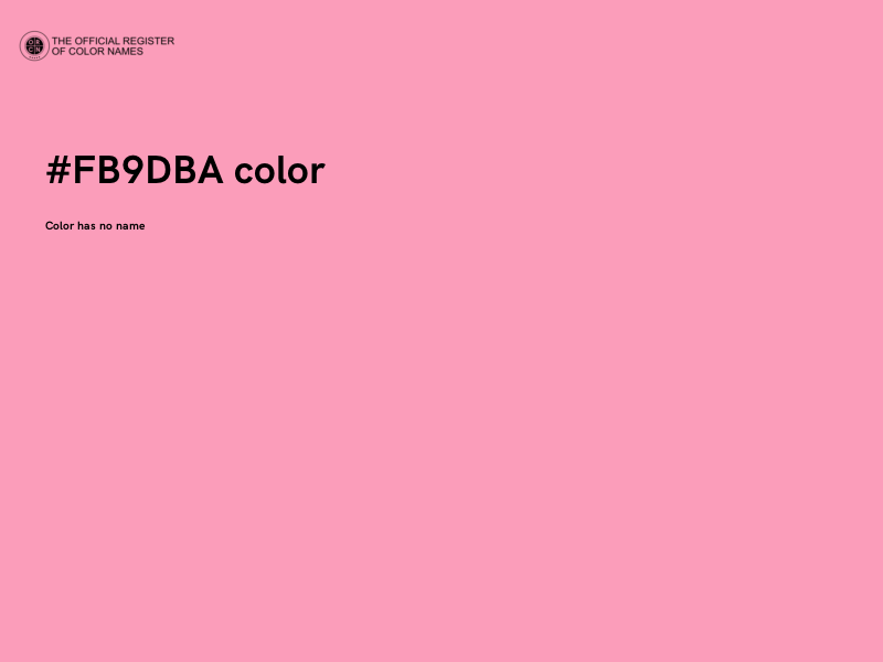 #FB9DBA color image