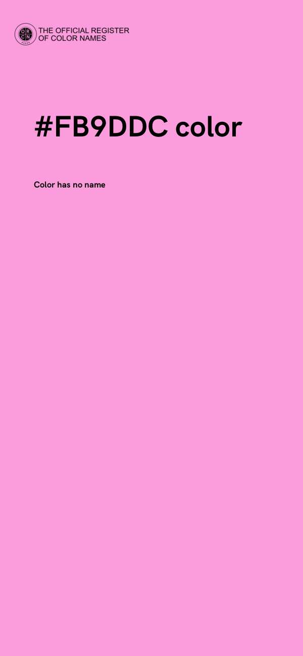#FB9DDC color image