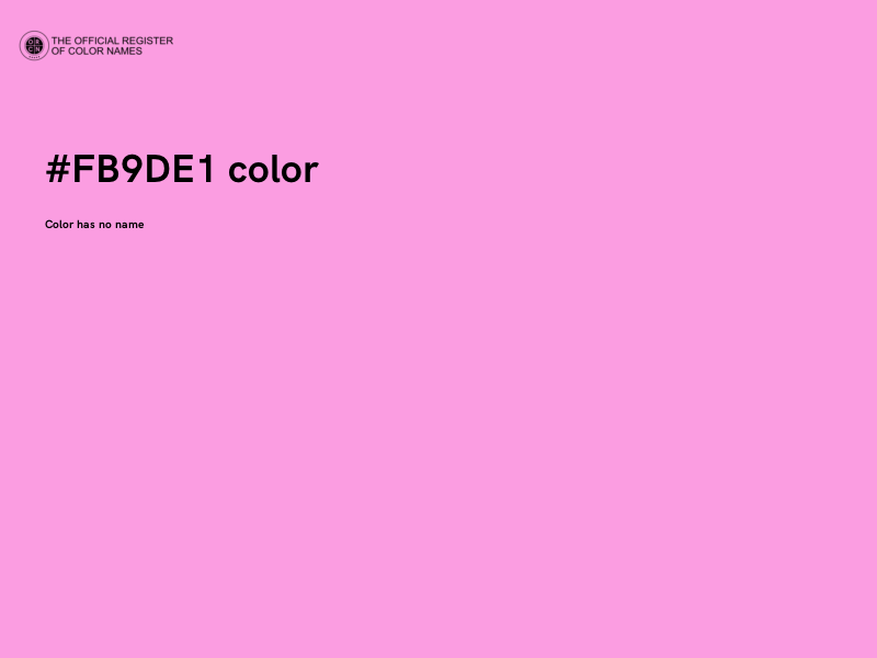 #FB9DE1 color image
