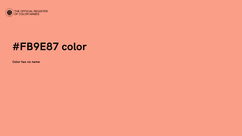 #FB9E87 color image
