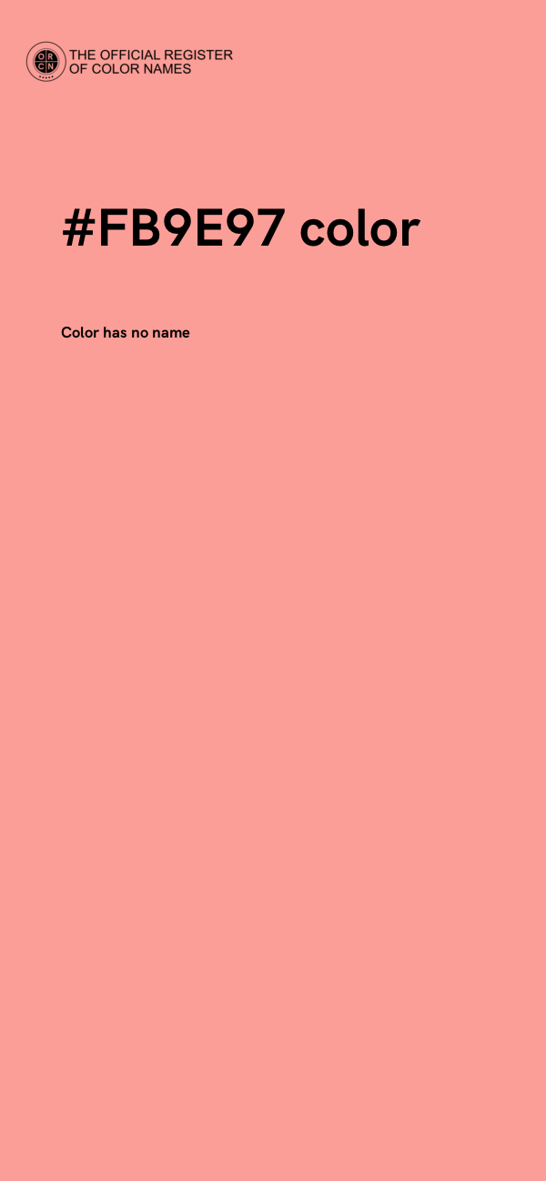 #FB9E97 color image