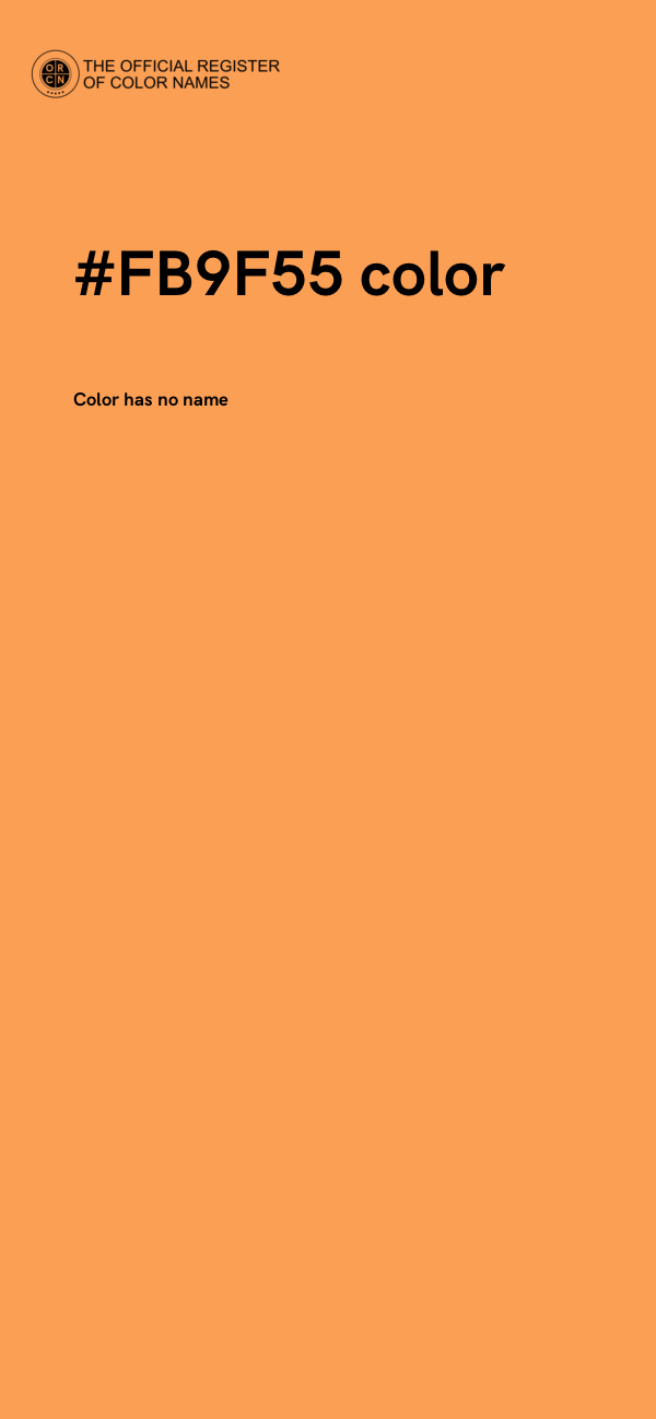 #FB9F55 color image