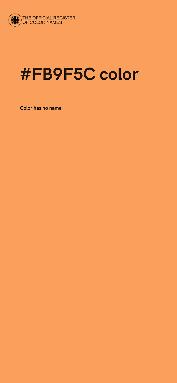 #FB9F5C color image