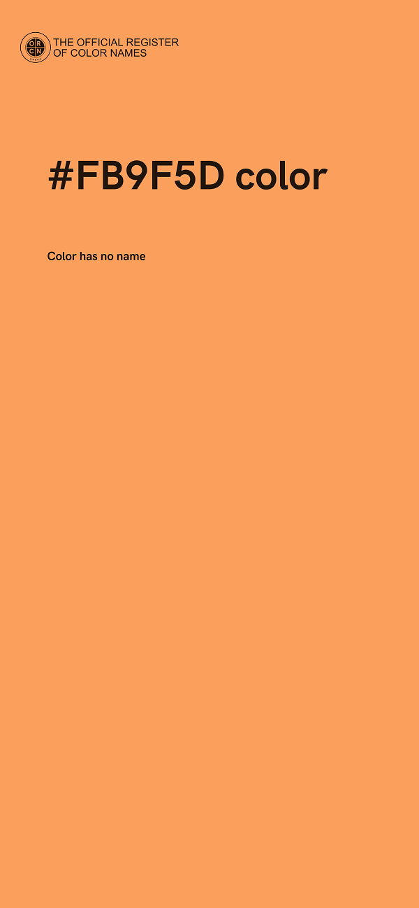 #FB9F5D color image