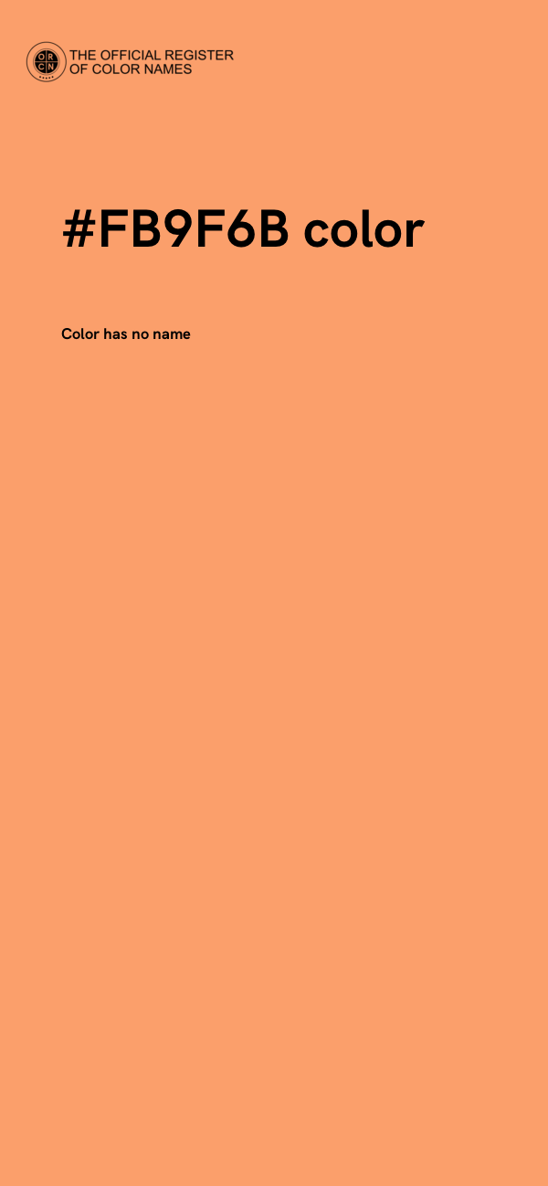 #FB9F6B color image