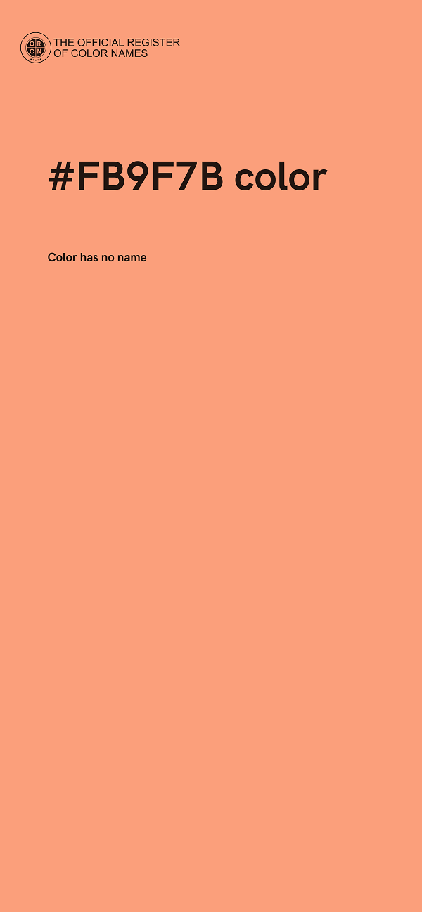 #FB9F7B color image