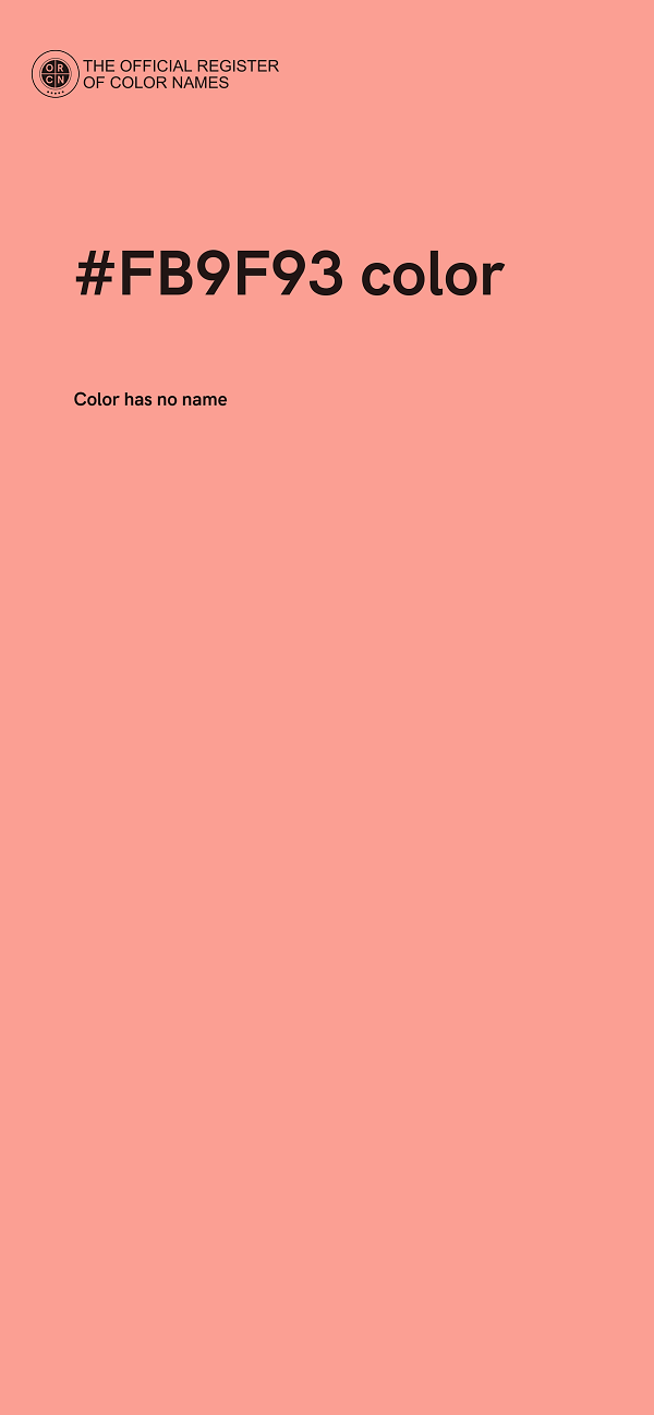 #FB9F93 color image