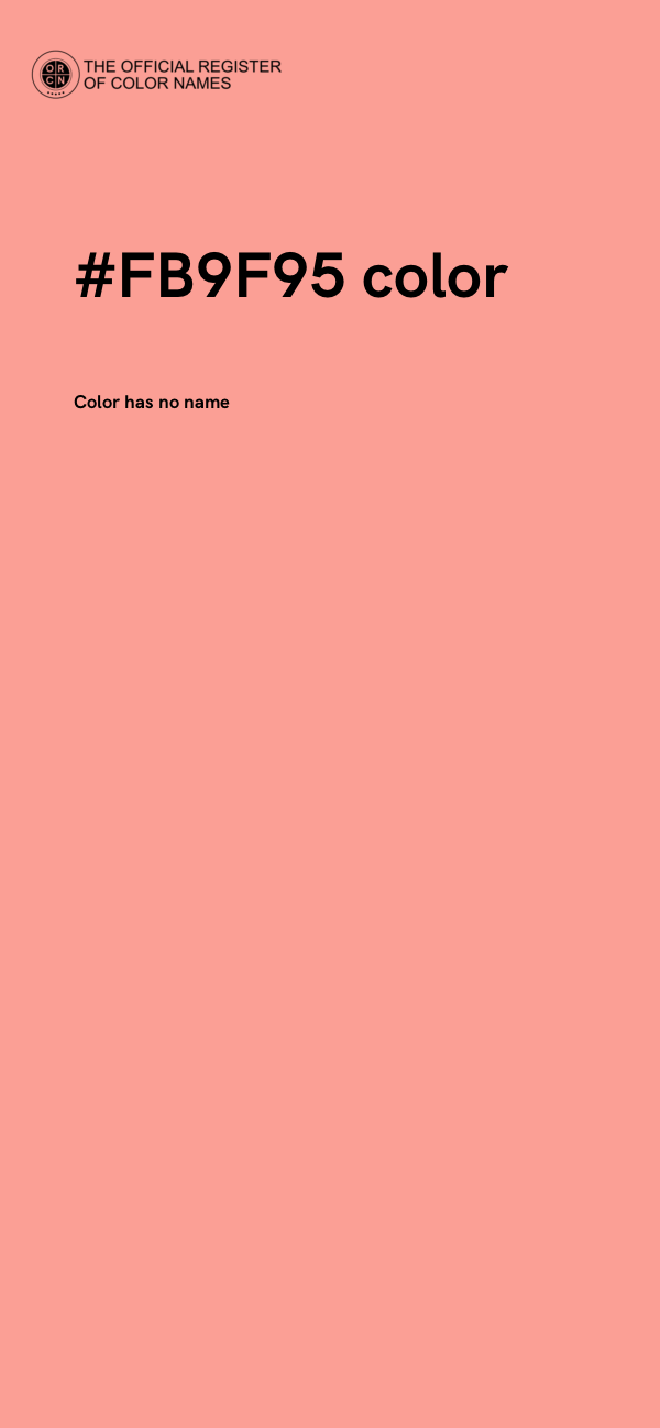 #FB9F95 color image