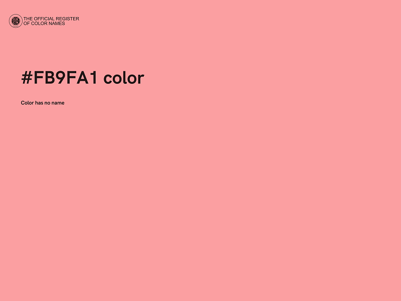 #FB9FA1 color image