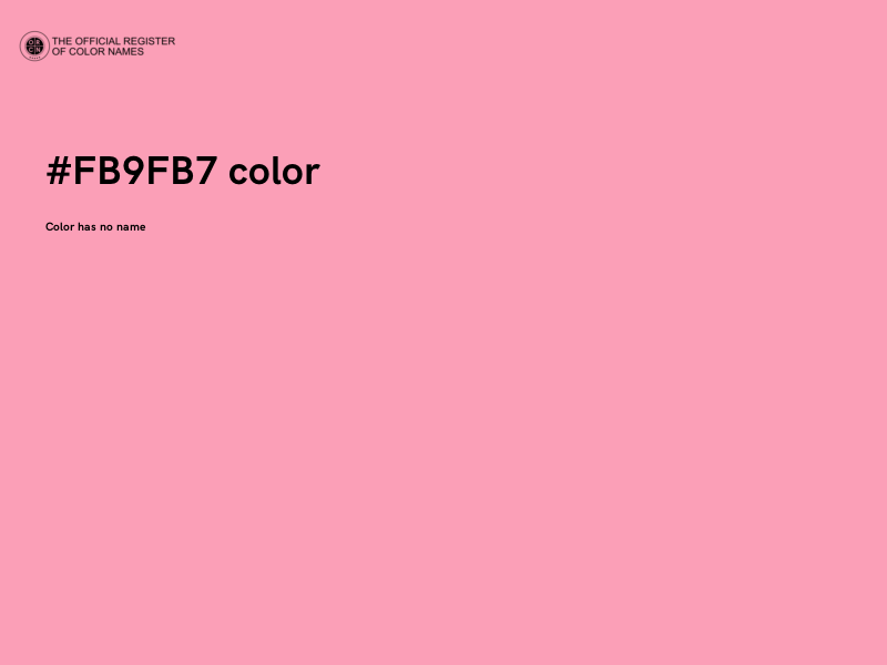 #FB9FB7 color image