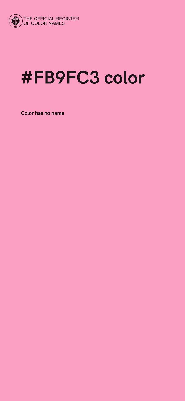 #FB9FC3 color image