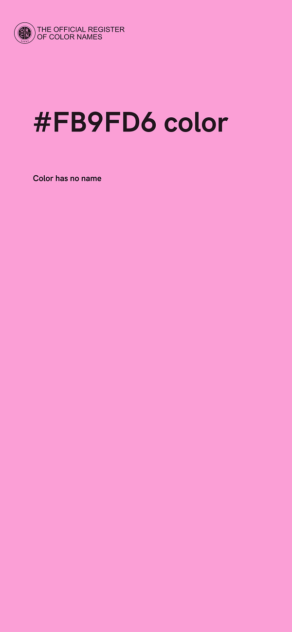 #FB9FD6 color image