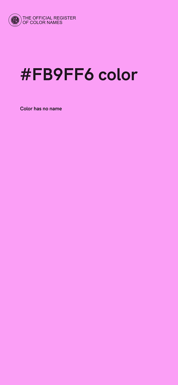 #FB9FF6 color image