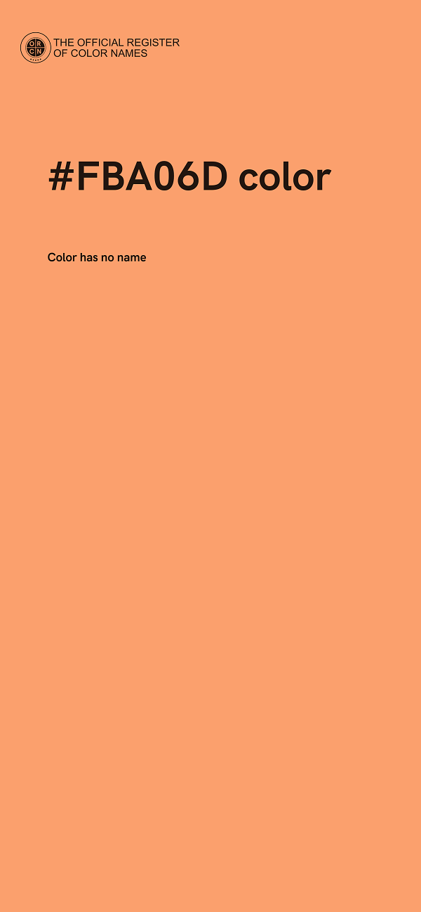 #FBA06D color image