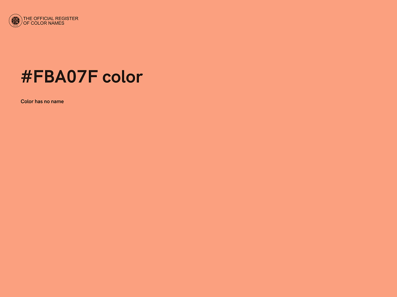 #FBA07F color image