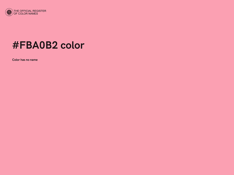 #FBA0B2 color image