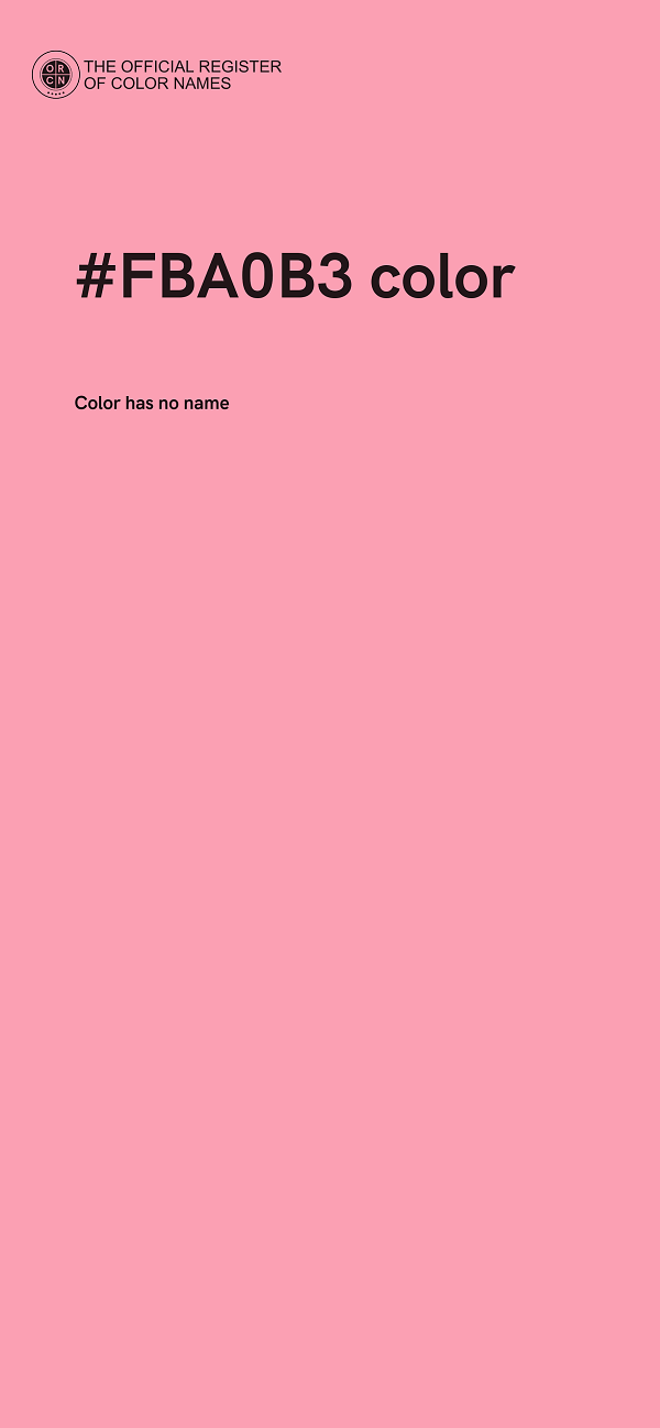 #FBA0B3 color image