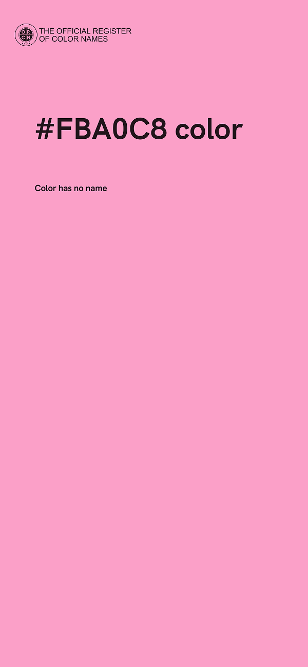 #FBA0C8 color image
