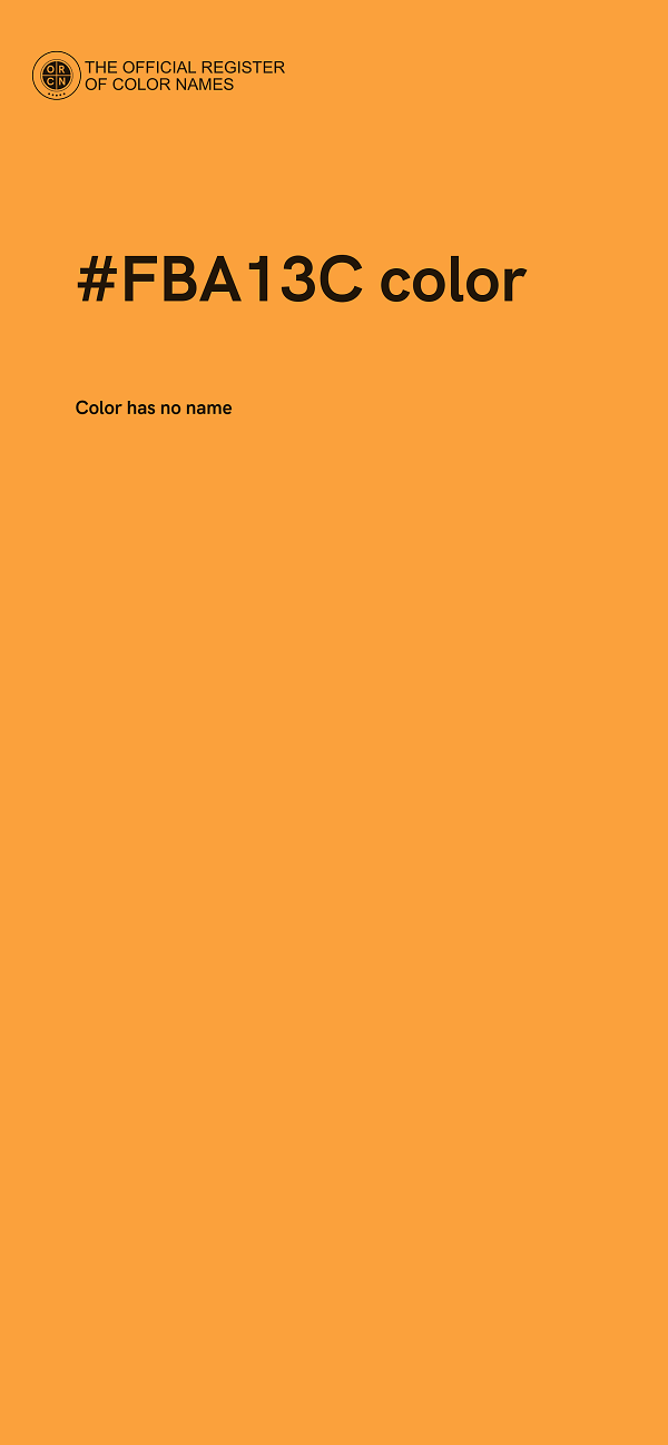 #FBA13C color image