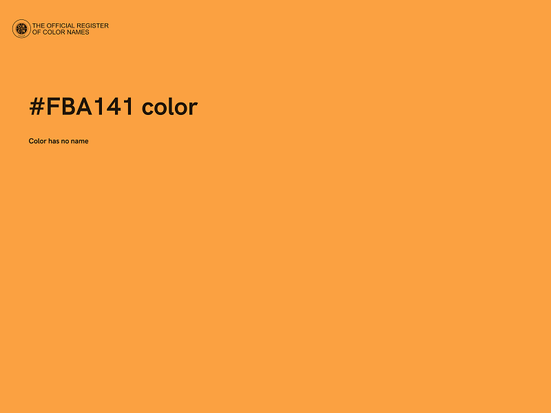 #FBA141 color image