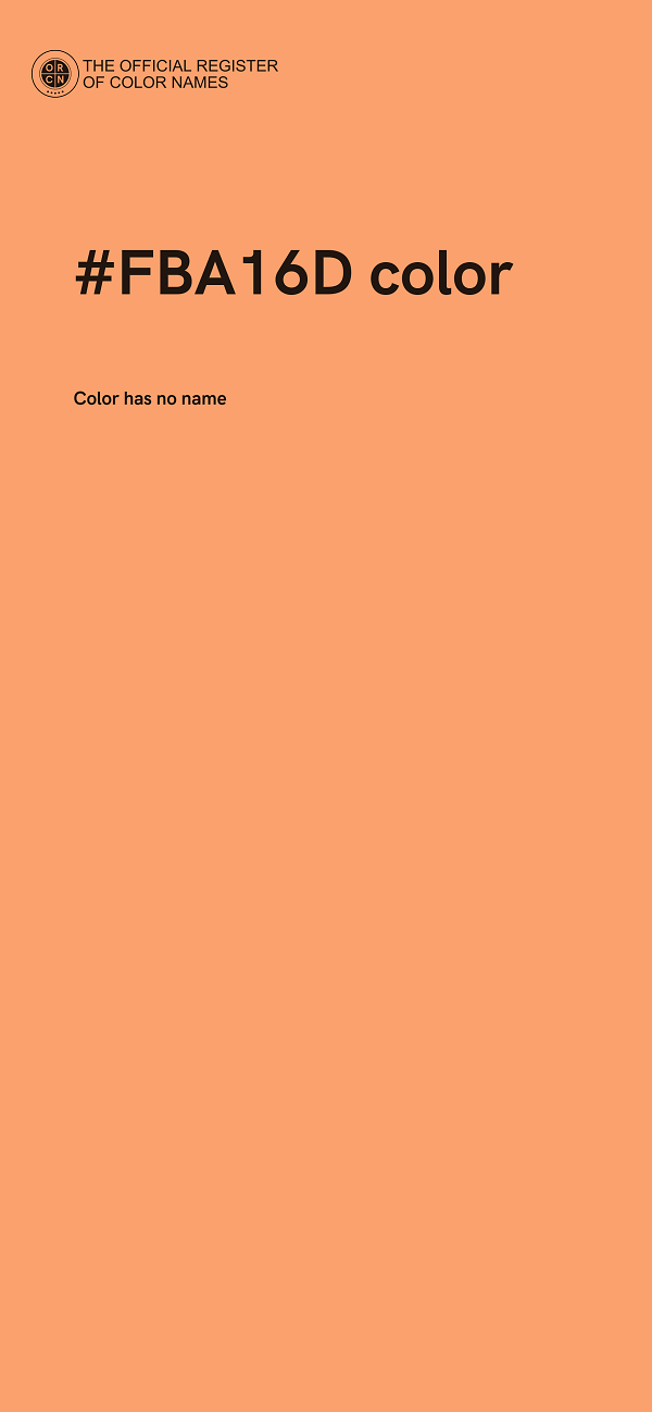 #FBA16D color image