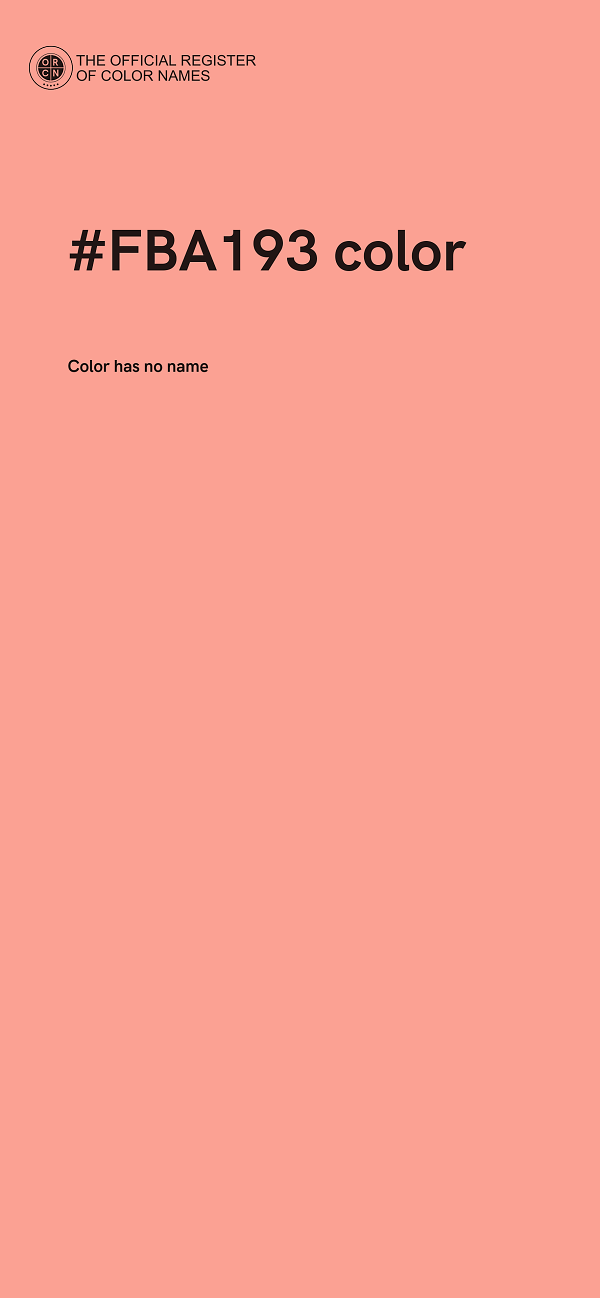 #FBA193 color image