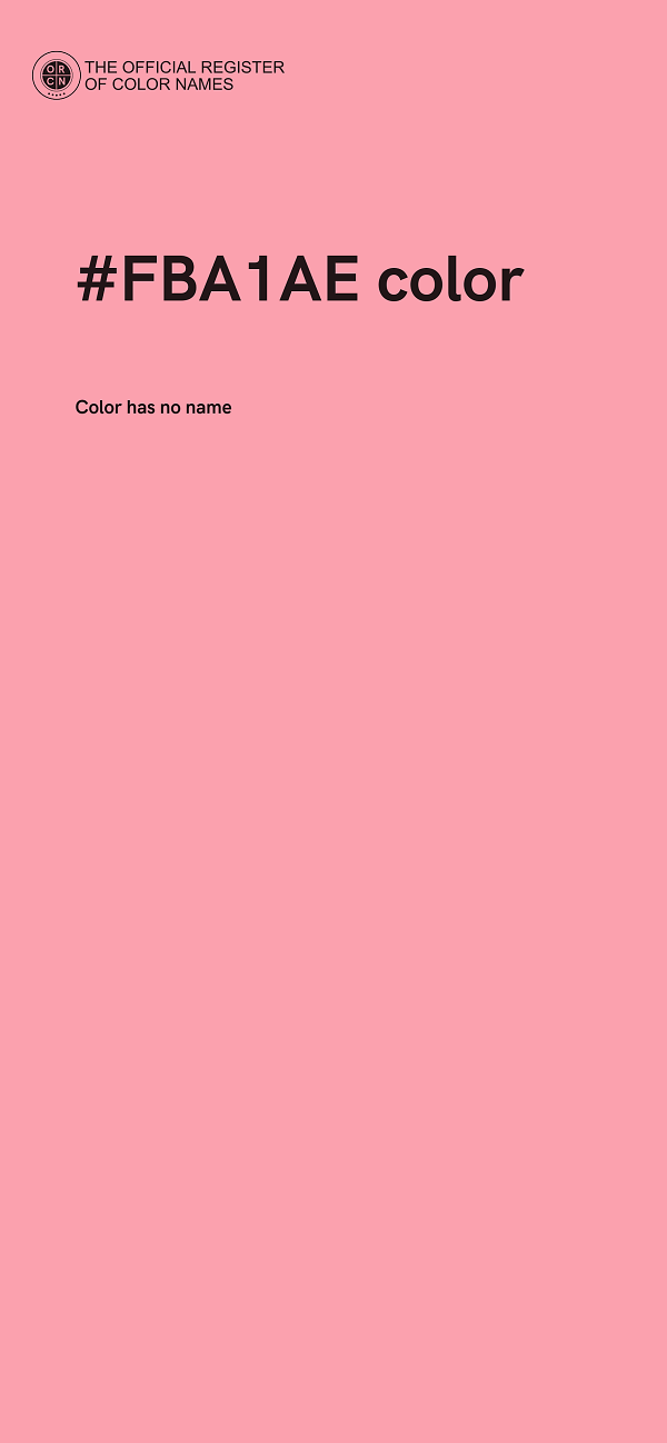 #FBA1AE color image