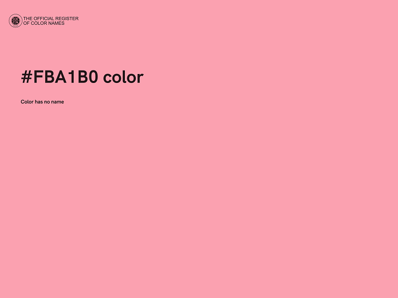 #FBA1B0 color image