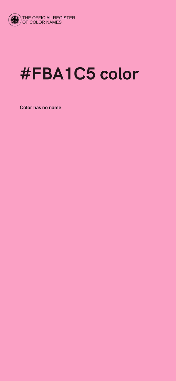 #FBA1C5 color image